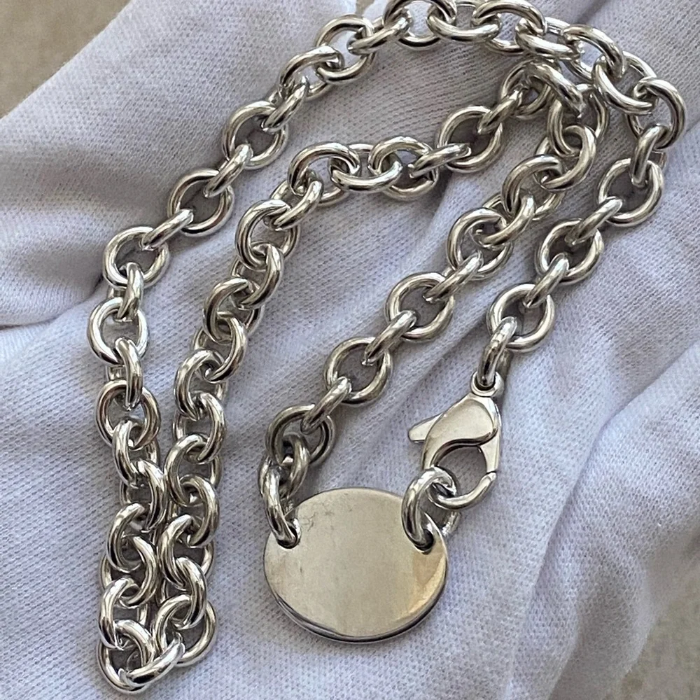 Tiffany & Co. Return to Tiffany Oval Tag Choker Necklace - Picture 5 of 6